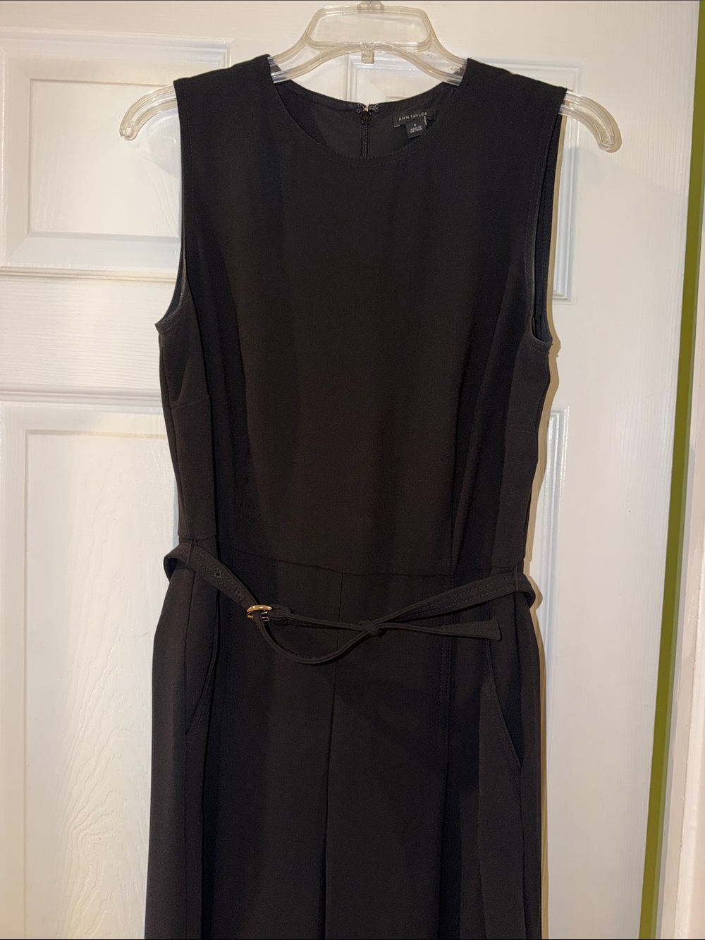 Ann Taylor Belted Jumpsuit.